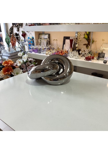 Dekoratif Seramik Zincir Gümüş Renk