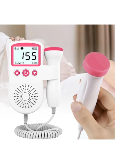 Fetal Doppler Bebek Kalp Atış Hızı Dedektörü Ultrason Kalp Atışı Atışı Monitörü
