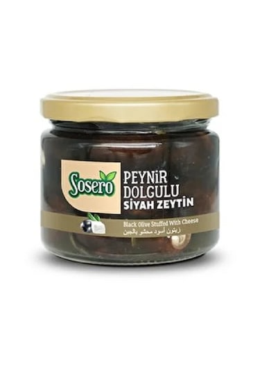 Peynir Dolgulu Siyah Zeytin 300 Gr.