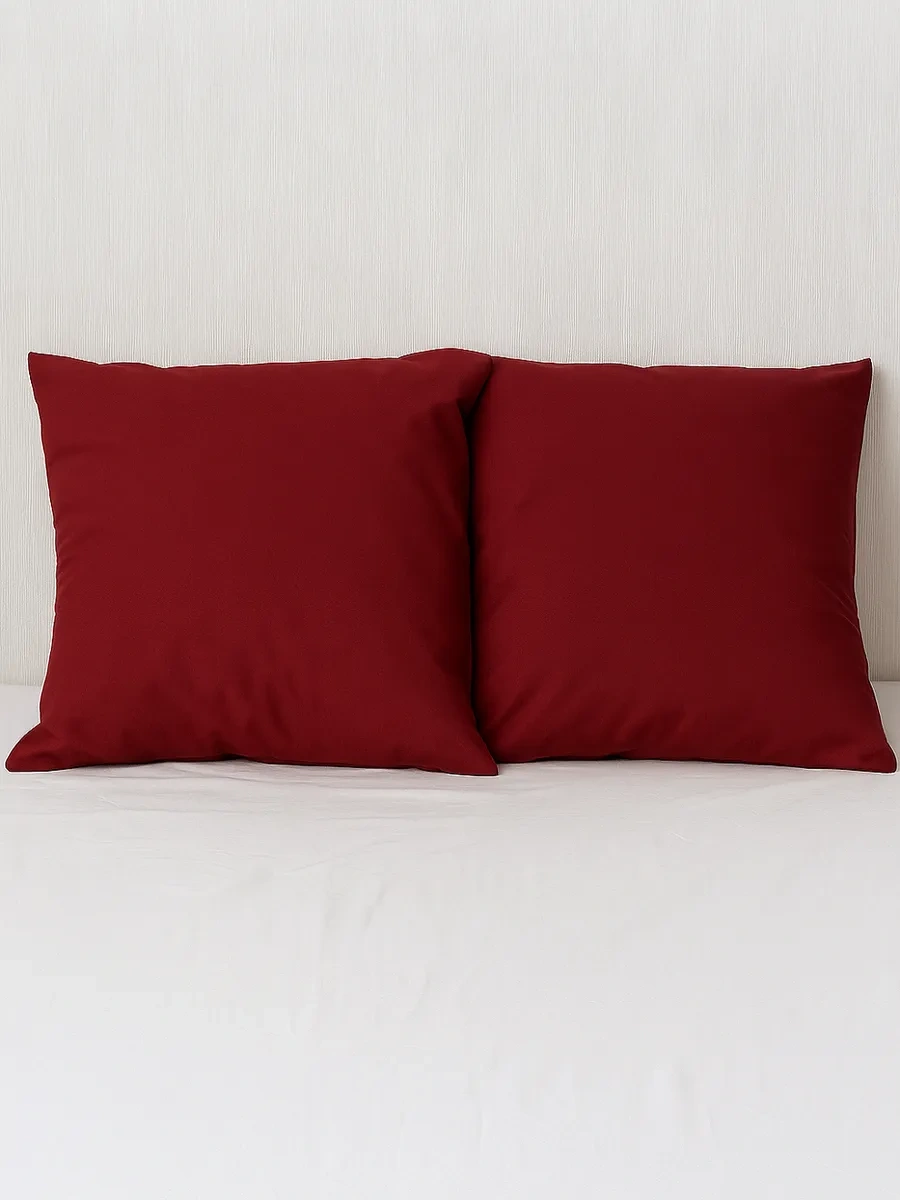 Inteteks Fermuarlı 70x70 Cm Yastık Kılıfları 2 Adet 15920760 Bordo