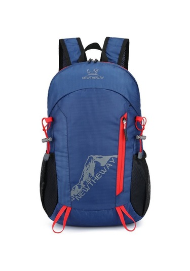 Yeni Büyük Kapasiteli Taşınabilir Moda Spor Açık Dağ Tırmanışı Koşu Katlanabilir Erkek Ve Kadın Seyahat Omuz Çantası Arktik - Mavi