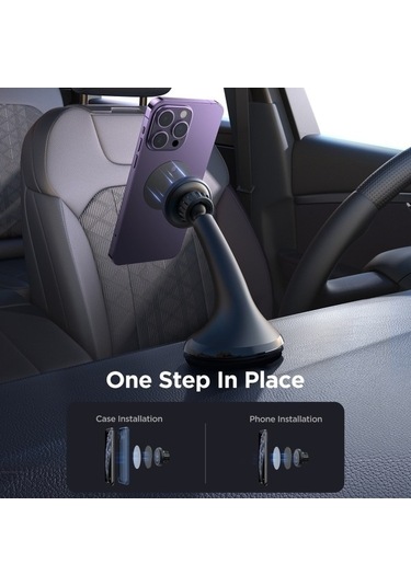 Wondernest Joyroom Jr-zs356 Manyetik Araç Vantuzlu Siyah Telefon Tutucu Siyah