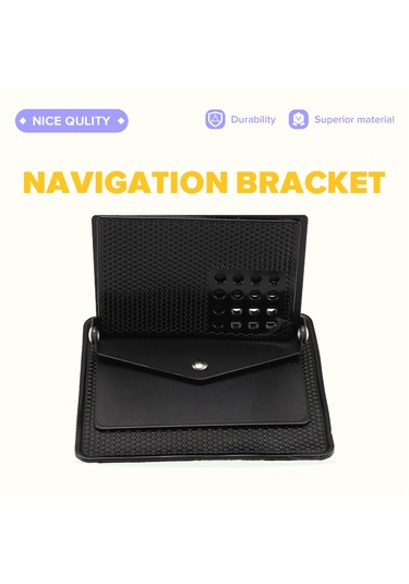 Araba Gösterge Paneli Çok İşlevli Sihirli Taşınabilir Telefon Tutucu Silikon Siyah