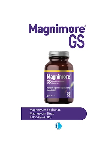 Magnimore GS Magnezyum 60 Bitkisel Kapsül Bisglisinat Sitrat