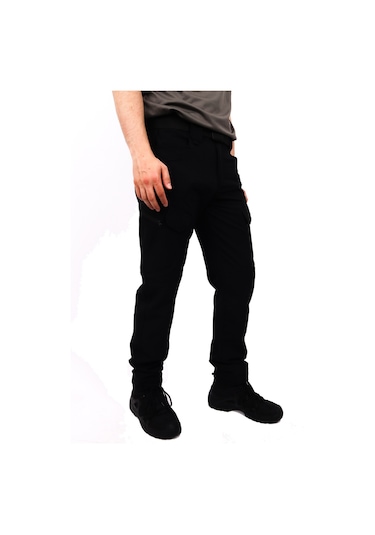 Tactical Su İtici Likralı Pantolon - Trekking Outdoor Pantolon Siyah