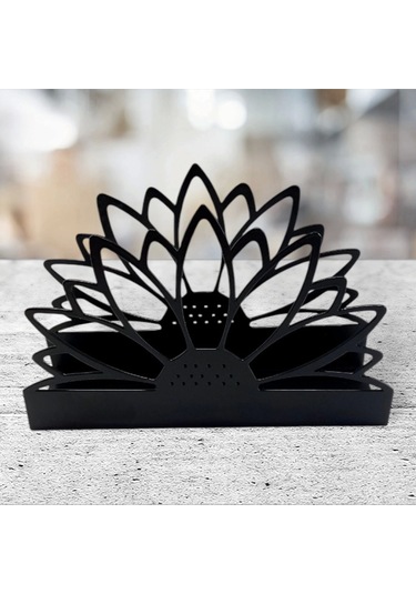 Glare Peçetelik Ayçiçeği Mat Siyah Siyah