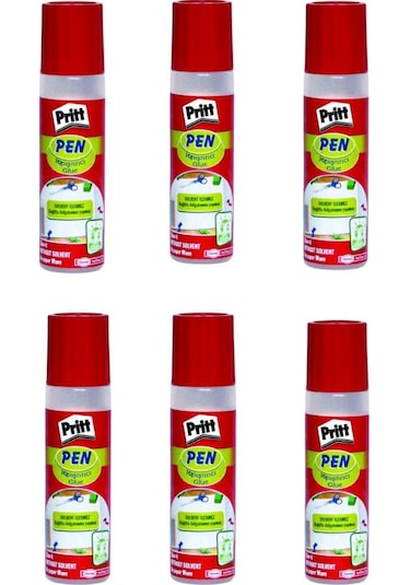 Sıvı Yapıştırıcı 40 Ml 6 Adet Pritt Pen Glue Yapıştırıcı 6 Adet G