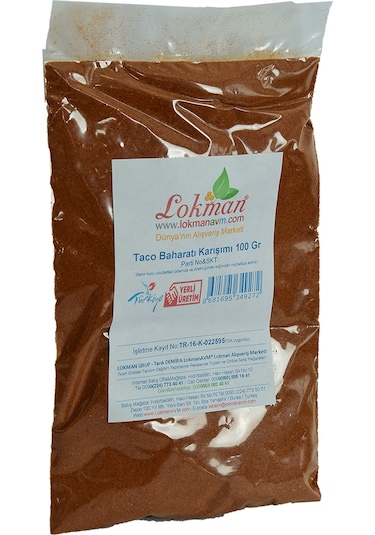 Lokman Avm Taco Baharatı Karışımı Paket 100 G