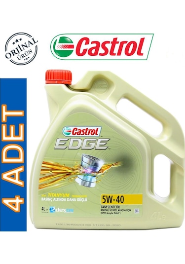 Castrol Edge Titanium 5W-40 Motor Yağı 4 x 4 L