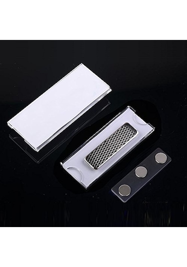 5 Adet Mıknatıslı Yakalık Isimlik - Manyetik Rozet Tutucu N11.24463