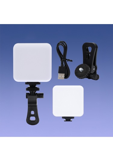 Ekılıf - Işıklı Telefon Tutucu Ring Light Gz49s Rgb Light - Siyah - T37813