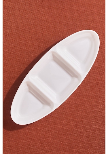 Karaca Stream Basic Line 3 Bölmeli Sunum Tabağı 26 cm