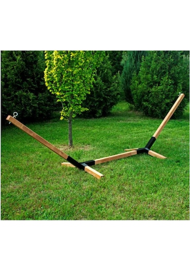 Halevia Metal Ayaklı Ahşap Hamak. Meşe