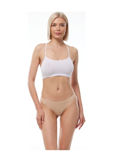Malabadi Kadın Ten 2 Li Paket Modal String Tanga 186 Ten