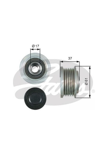 GATES OAP7164 Alternatör Kasnağı Chevrolet Cruze J300 09- 2,0DCI
