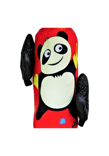 Çocuk Boks Torbası Eldiven Hediyeli Çocuklar İçin Eğlenceli Evde Boks Unisex Kız-erkek Kırmızı