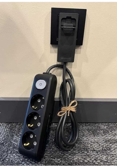 Pazly Uzatama Ultra Kullanılır Kablosu İnce Fiş Dar Alanlarda 3,lü 1.5m Mg 1.5 M