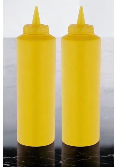 500 Ml. Fişek Sosluk Ketçap Mayonez Hardal 5 Adet Sarı
