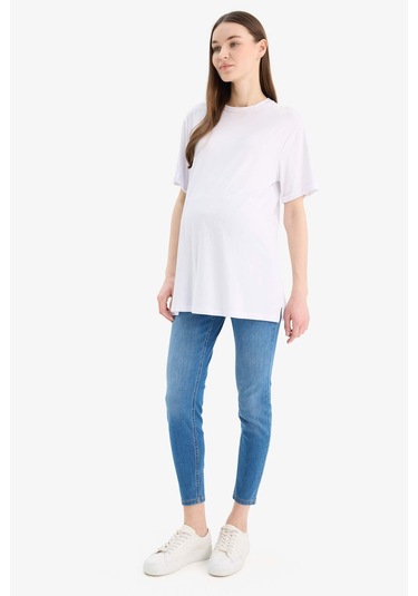 DeFacto Skinny Fit Yüksek Bel Düz Paça Standart Boy Hamile Pantolon Z6882AZ24SPNM39