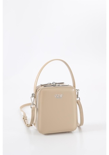 Ççs 17561 Kadın Omuz Askılı El Çantası-bej Bej