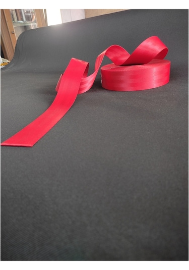 Renkli Emniyet Kemeri Kolonlu 6 Metre 2 Kemer İçin Kan Kırmızı