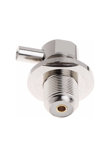 Köşeli Pipo So 239 Uhf - Rg258 Kablo Uyumlu Konnektör Siyah