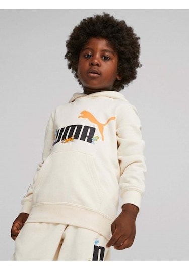 Puma Puma X The Smurfs Graphic Hoodie Tr No C Çocuk Sweat 62298299 Krem