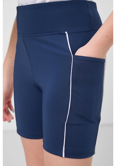 Tommylife Parlament Esnek Standart Fit Basic Performans Kız Çocuk Tayt - 75189 Lacivert