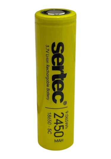 Sertec 18650 3.7v 2450 Mah 5c Li-ıon Şarjlı Pil