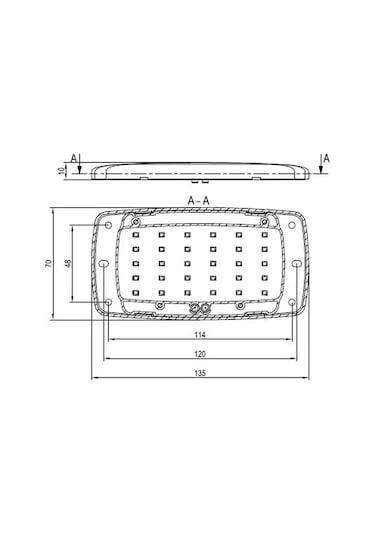 Sanel Led Lamba 12v 34 Ledli İç Aydınlatma Dokunmatik Sıcak Beyaz