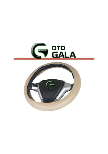 Direksiyon Kılıfı Geçmeli Düz Bej Bej