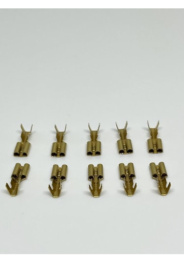 10 Adet 4,8 Mm Dişi Fiş Tırnaksız Terminal Kablo Ucu Sf2d