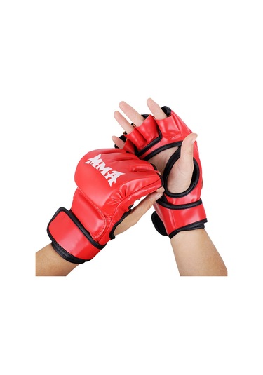 Reedark Kara Kaplan Pençe Desenli Profesyonel Yarı Parmak Dövüş Eldiveni - Mma, Boks, Ufc, Sandık Egzersizi İçin Erkek/kadın/çocuk Siyah