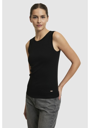 U.s. Polo Assn. Kadın Siyah Tişört Basic 50323534-vr046