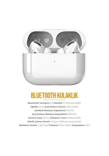 Azeada PD-BT113 Bluetooth 5.3 Kulak İçi Kulaklık