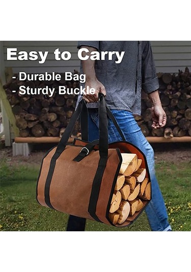 Trendooze Taşınabilir Taşıma Siyah Olan Odun Odun Kolları Kesim Kamp İyi İçin Hediyeler Hava Fonksiyonlu En Depolama Dayanıklı Çok Çantası, Çantası, Çantası, Açık Gm Siyah