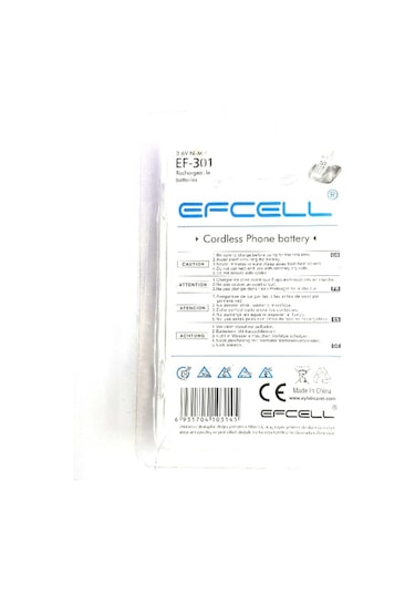 Efcell 3.6V 350 Mah Ni-Mh Şarjlı Telsiz Telefon Pili Ef-301