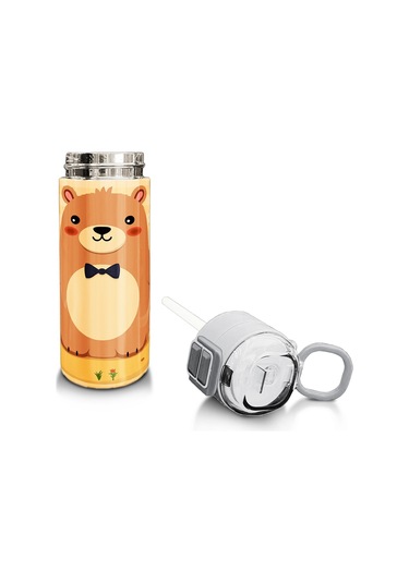 Coral High Kids Capybara Desenli Pipetli Ve Direkt İçim Çelik Termos 500 Ml 31793 Sarı