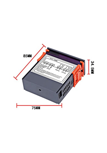 Kangvka Stc-3000 Dijital Sıcaklık Kontrolörü, Akvaryum İçin -50 C 99 C Aralığında, 0.1 C Hassasiyetli, 24v Mikroişlemci Termostat
