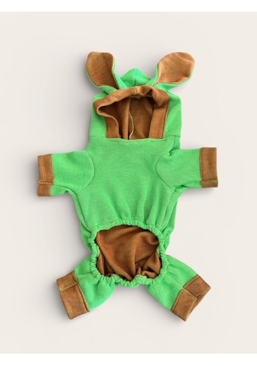 Matcha Bunny Kulaklı Köpek Tulumu Kıyafeti
