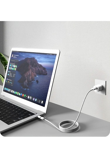 Micflip A22 2in1 Pd Type-c To Type-c + Lightning Mfı Sertifikalı Data Ve Şarj Kablosu 240w 1m Beyaz