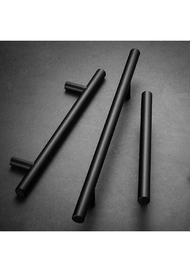 Marelli 160 Mm Siyah Paslanmaz Boy Kulp Mobilya Kulbu, Dolap Kulbu