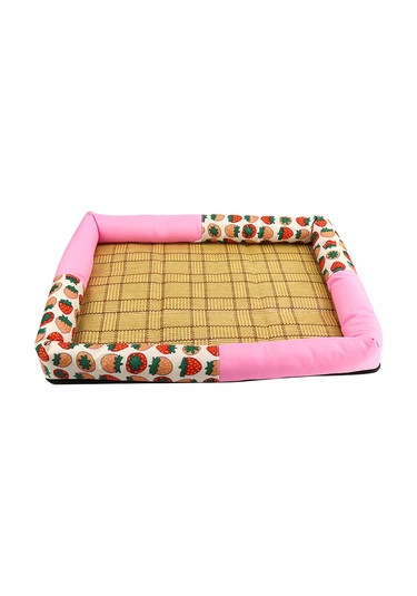Maiyame Pet Summer Cool Mat Hasır Bambu Uyku Yatağı Orta Boy Evcil Köpek Kedi İçin Rahat Yastık 10