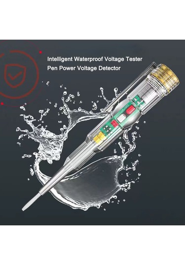 Yifomall Şeffaf Led Voltaj Test Kalemi - Su Geçirmez Ve Darbeye Dayanıklı Elektrik Kontrol Cihazı