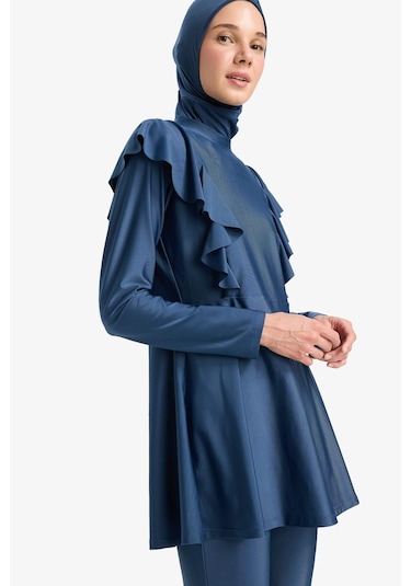 DeFacto Regular Fit 5'li Hızlı Kuruyan Burkini Takımı E7999AX25HSNV241