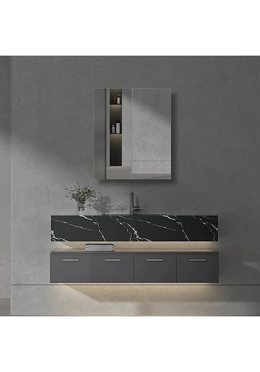 Stillmobilya Mdf Banyo Dolabı Beyaz