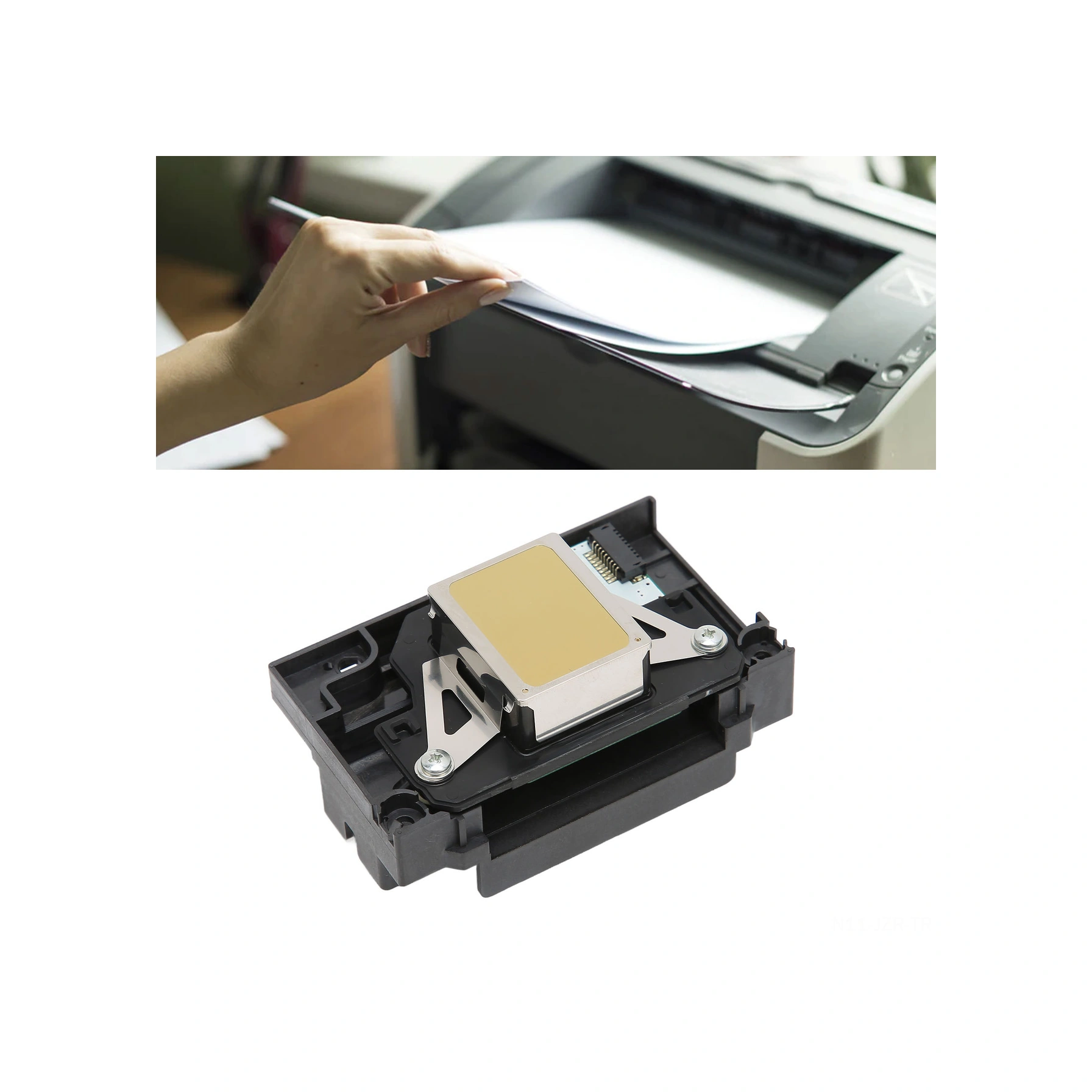 Geeroyoo Epson R260/r390/1390/l1800/1400/1430/1500w Yazıcı Baskı Kafası - Abs Malzeme, Kararlı Performans,  Kalite  --