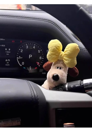 A Seller Şoför Paneline Takılan Sarılı Kurdeleli Köpek Arabası Oyuncağı 399295886