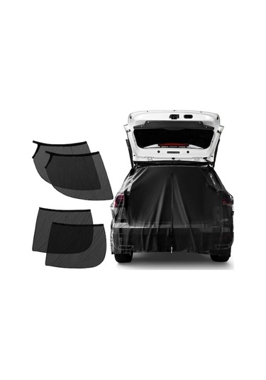 Tongxida Araba Arka Bagaj Havalandırma Gölge Ve Sivrisinek Ekran Kapağı L Boyutu