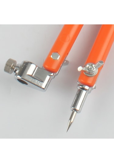 Sones Metal Çok İşlevli Paslanmaz Çelik Çizim Dairesi Ahşap İşleme Pusulası, Boyut: L